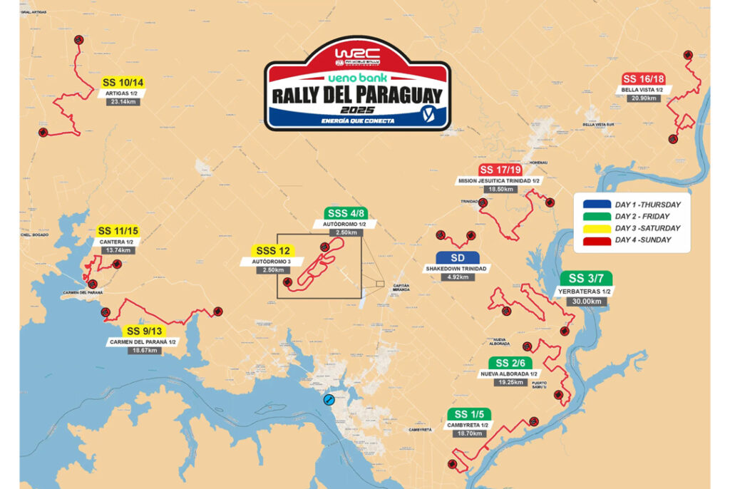 WRC: Paraguay se prepara para vivir la fiesta mundial, el rally llega a Encarnación. ricardoenilamon