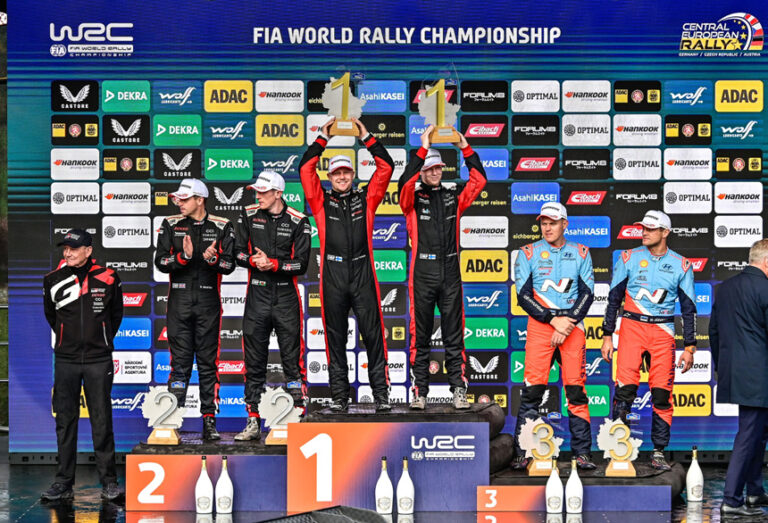 WRC: Rovanperä gana en Europa Central y Toyota celebra su quinto título mundial consecutivo