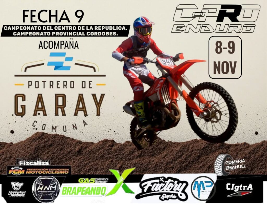 El Campeonato Cordobés de Enduro anuncia cambios y una nueva sede para el cierre de temporada Flyer 1024x791